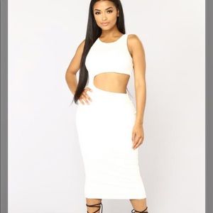 Cutout midi dress